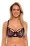 BIUSTONOSZ SEMI SOFT AINA BSO 1273 CZARNO-RÓŻOWY 75C czarno-różowy