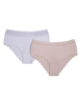 FIGI DAMSKIE POLLY 42826 2-PACK XXL niebieski/brudny róz