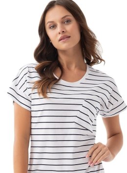 KOSZULA DAMSKA 206 KR M granatowy/paski