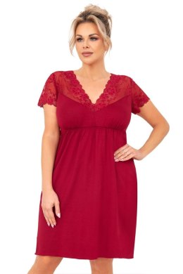 KOSZULA DAMSKA LIVIA PLUS 4XL burgund