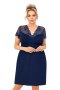 KOSZULA DAMSKA LIVIA PLUS 4XL dark blue