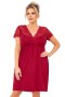 KOSZULA DAMSKA LIVIA PLUS 5XL burgund