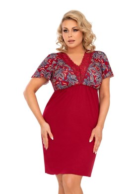 KOSZULA DAMSKA RITA PLUS XXXXL bordowy