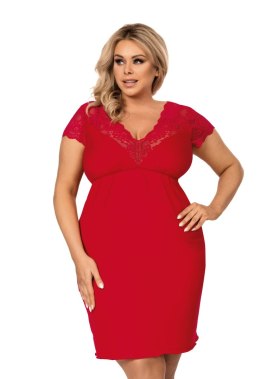 KOSZULA DAMSKA TESS PLUS SIZE XXXL czerwony