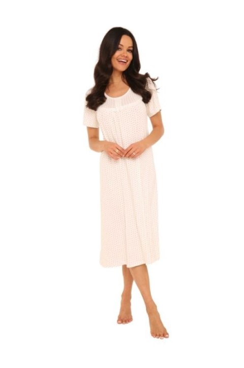KOSZULKA JULIETTE 441 KR M ecrui/kropki KOSZULKA JULIETTE 441 KR M ecrui/kropki