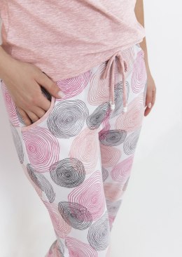 PIŻAMA DAMSKA 275 KR R.2XL XXL morela hipnokółka róż szare