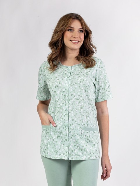 PIŻAMA DAMSKA 694 KR R.2XL-3XL 3XL zielony PIŻAMA DAMSKA 694 KR R.2XL-3XL 3XL zielony