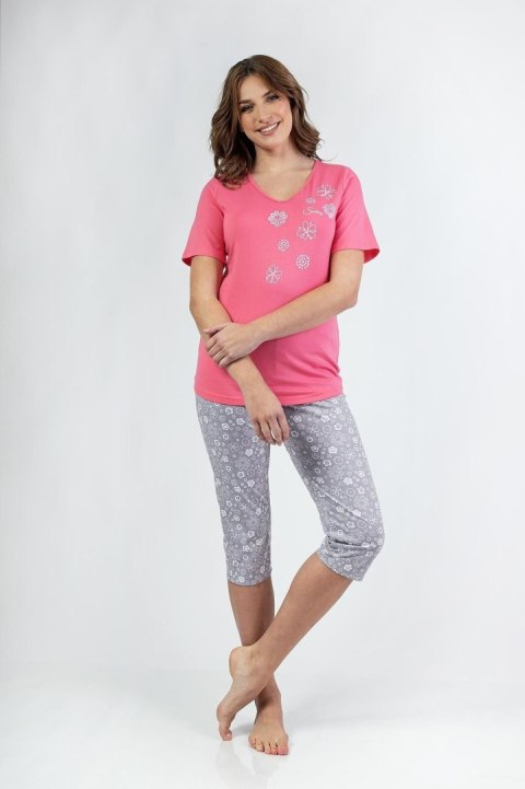 PIŻAMA DAMSKA 696 KR R.2XL XXL różowy PIŻAMA DAMSKA 696 KR R.2XL XXL różowy