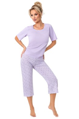 PIŻAMA DAMSKA FIORELLA 3/4 XL fioletowy