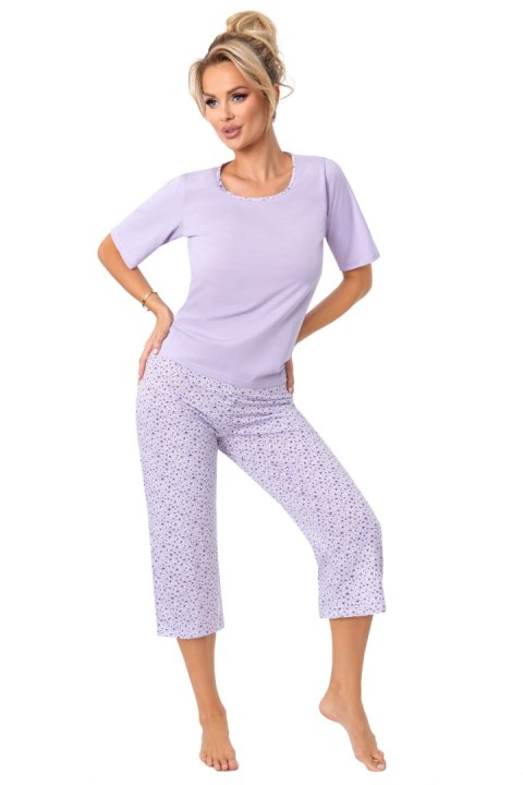 PIŻAMA DAMSKA FIORELLA 3/4 XL fioletowy PIŻAMA DAMSKA FIORELLA 3/4 XL fioletowy