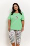 PIŻAMA LIA 3373 KR R.4XL-6XL 5XL zielony