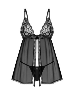 KOMPLET BABYDOLL BLOMENTIS M/L black