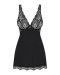 KOMPLET BABYDOLL LUVAE S/M czarny