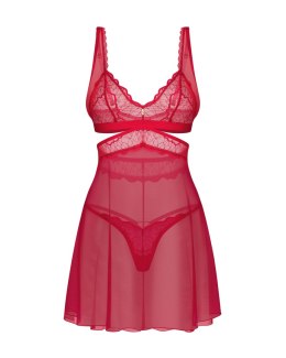 KOMPLET CUPIDE DESIR BABYDOLL 2XL/3XL czerwony