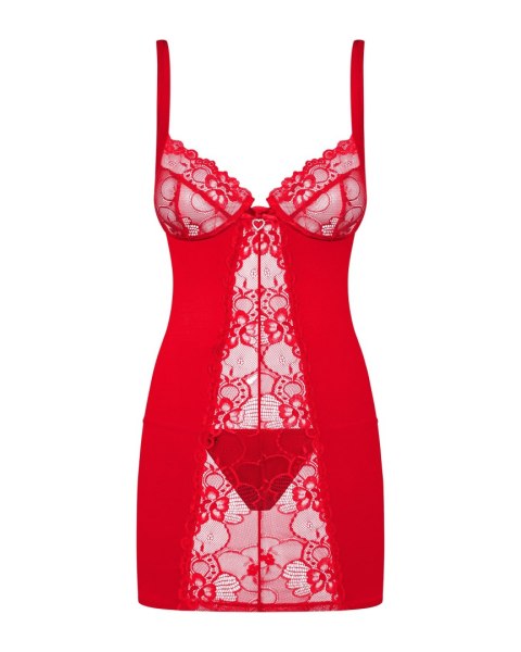 KOSZULKA HEARTINA CHEMISE S/M czerwony KOSZULKA HEARTINA CHEMISE S/M czerwony