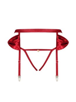 PAS DO POŃCZOCH + STRINGI RUBINESA SALE S/M red