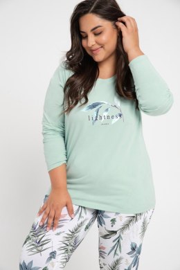 PIŻAMA ARIANA 3016 DR R.2XL-3XL XXL miętowy