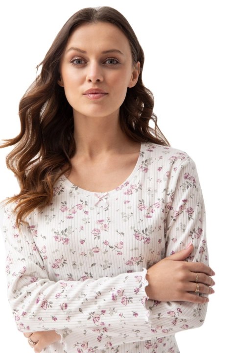 PIŻAMA DAMSKA 691 DR R.3XL XXXL ecrui/różowy PIŻAMA DAMSKA 691 DR R.3XL XXXL ecrui/różowy