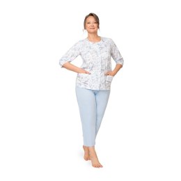 PIŻAMA DAMSKA MARIA II 201 3/4 R.3XL-4XL XXXXL kwiatki 27