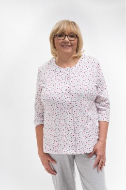 PIŻAMA DAMSKA MARIA II 201 3/4 R.3XL-4XL XXXXL liście 02