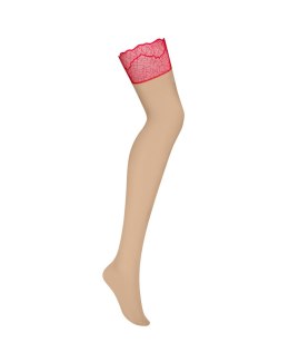 POŃCZOCHY CUPIDE DESIR 2XL/3XL beżowy/czerwony