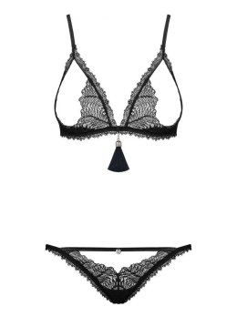 ROMANESA KOMPLET OTWARTY L/XL black
