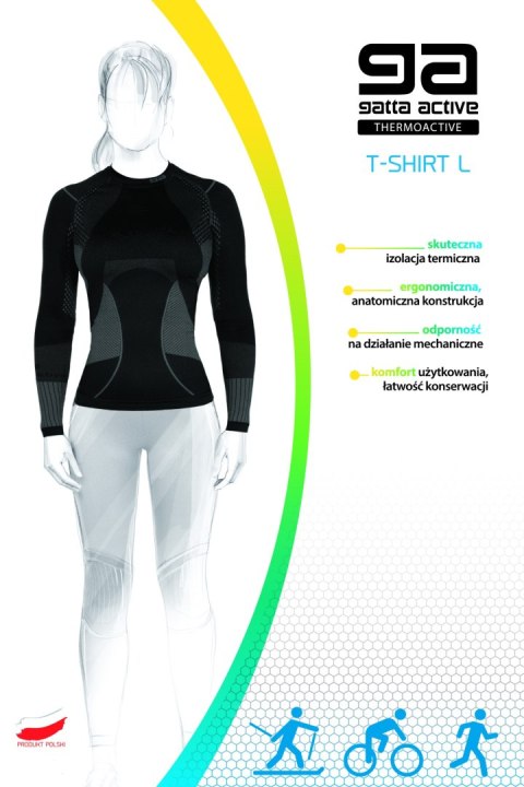 T-SHIRT WOMEN THERMOACTIVE BASIC AMA L black/grey T-SHIRT WOMEN THERMOACTIVE BASIC AMA L black/grey