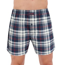 BOKSERKI COMFORT 002/310 XL szary/jeans/kratka