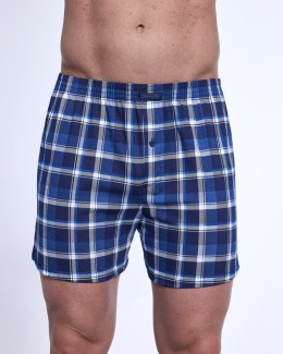 BOKSERKI COMFORT 002/318 XXL granatowy/niebieski kratka