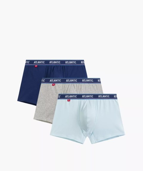 BOKSERKI MĘSKIE 3MH-214 XXL jasny niebieski/ciemny niebieski/szary melanż BOKSERKI MĘSKIE 3MH-214 XXL jasny niebieski/ciemny niebieski/szary melanż