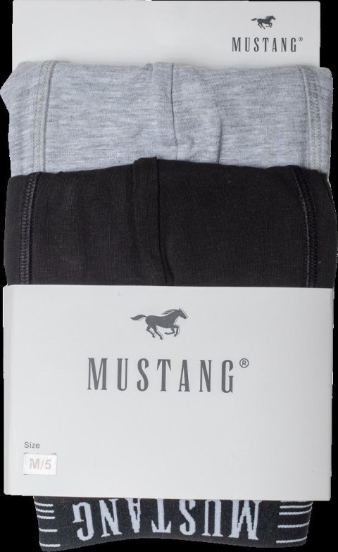 BOKSERKI MUSTANG 2-PAK XXL czarny/szary melange BOKSERKI MUSTANG 2-PAK XXL czarny/szary melange