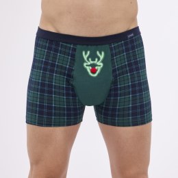 BOKSERKI ŚWIĄTECZNE 007/75 RED NOSE XXL zielony