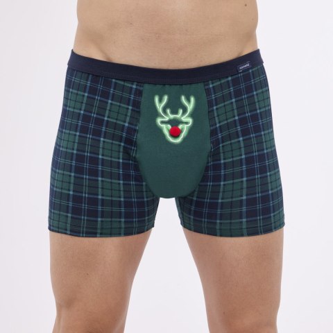 BOKSERKI ŚWIĄTECZNE 007/75 RED NOSE XXL zielony BOKSERKI ŚWIĄTECZNE 007/75 RED NOSE XXL zielony