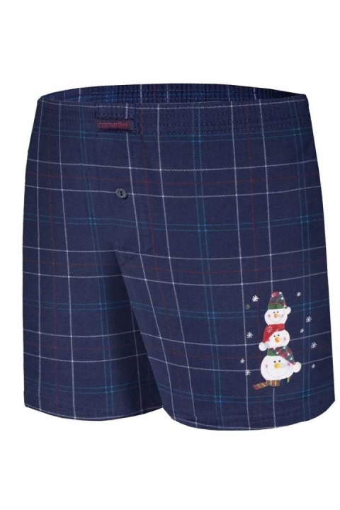 BOKSERKI ŚWIĄTECZNE 015/16 SNOWMAN 5 XL niebieski BOKSERKI ŚWIĄTECZNE 015/16 SNOWMAN 5 XL niebieski