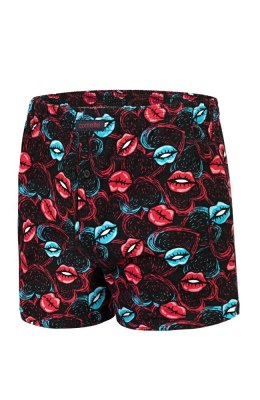 BOKSERKI WALENTYNKOWE 048/06 HOT LIPS 2 M czarny