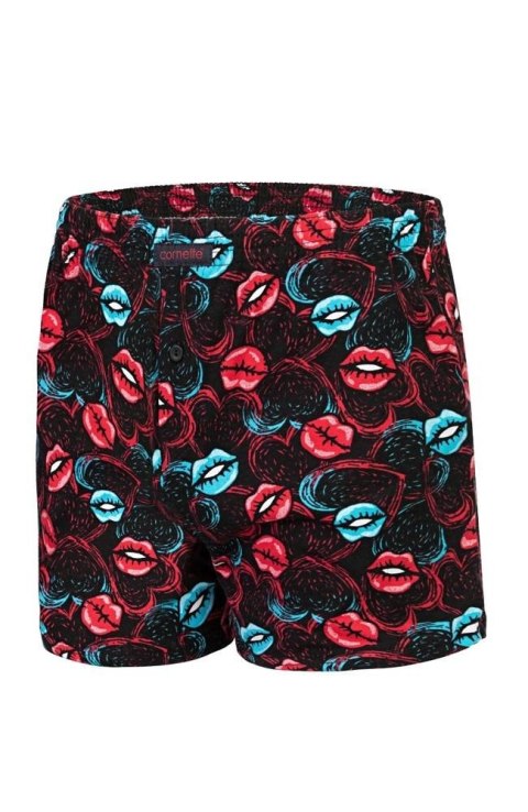 BOKSERKI WALENTYNKOWE 048/06 HOT LIPS 2 M czarny BOKSERKI WALENTYNKOWE 048/06 HOT LIPS 2 M czarny