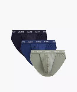 SLIPY MĘSKIE 3MP-1576 TANGA M granatowy/ciemny niebieski/khaki