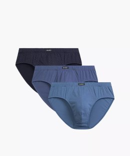 SLIPY MĘSKIE CLASSIC 3MP-192 M granatowy/niebieski/denim