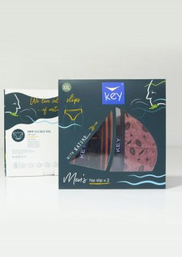 SLIPY MĘSKIE MPP 512 B22 XXL granatowy/czerwony melange