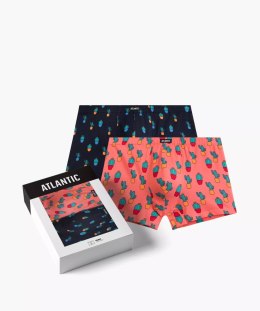 BOKSERKI MĘSKIE 2MHH-005 XXL granatowy/koralowy
