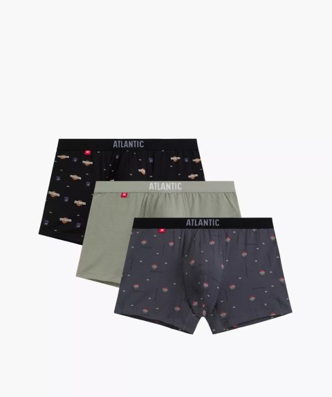 BOKSERKI MĘSKIE 3MH-211 XL czarny/jasny zielony/grafit BOKSERKI MĘSKIE 3MH-211 XL czarny/jasny zielony/grafit