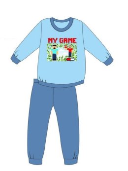 PIŻAMA BOY KIDS 477/147 MY GAME DR 110-116 niebieski