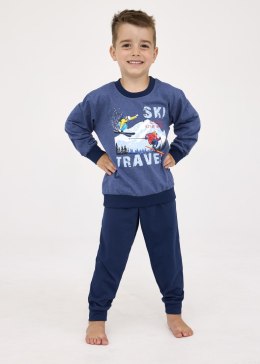 PIŻAMA BOY KIDS 477/158 SKI DR 86-92 granatowy