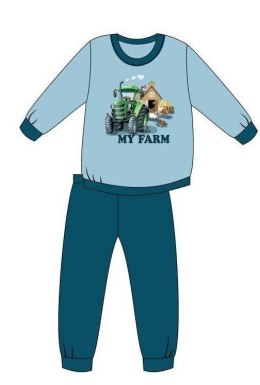 PIŻAMA BOY KIDS 477/161 FARM DR 98-104 niebieski