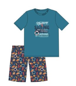 PIŻAMA BOY YOUNG 790/104 SAILING KR 134-140 marine