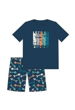 PIŻAMA FUN&YOUNG BOY 551/50 FISH KR 164 granatowy