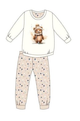 PIŻAMA GIRL KIDS 594/180 SWEET BEAR DR 86-92 ecru