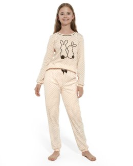 PIŻAMA GIRL KIDS 961/151 RABBITS DR 86-92 różowy