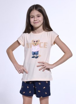 PIŻAMA GIRL YOUNG 788/107 NICE KR 134-140 brzoskwiniowy