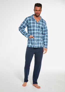 PIŻAMA MĘSKA 114/63 DR R.3XL-4XL 5XL niebieski